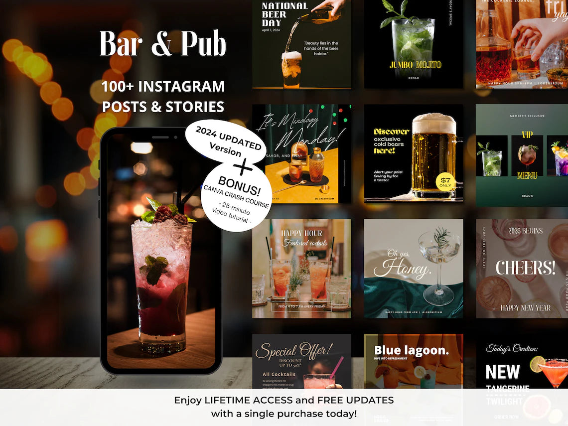 Bar&Pub - 100+ Instagram Posts & Stories