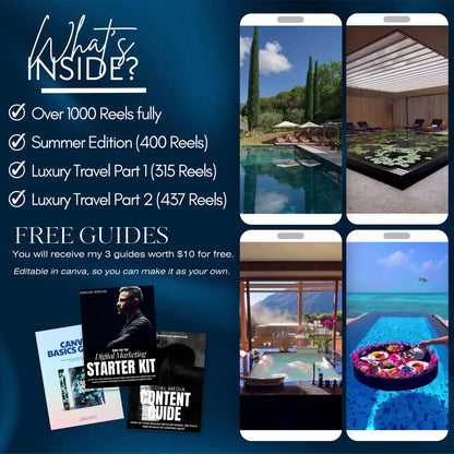 1100 Travel Reels - Vacation Summer Luxury