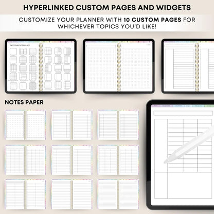 All-in-One Digital Planner 2024, 2025, 2026, Undated Digital Planner, Digital Journal, Digital Goodnotes Template, Notability, Daily Planner