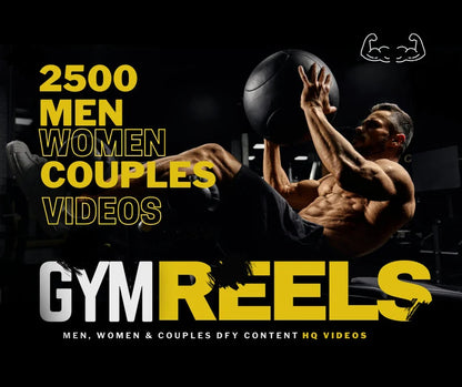 2500 Gym & Fitness Reels: Aesthetic Exercise Videos for Men, Women, and Couples