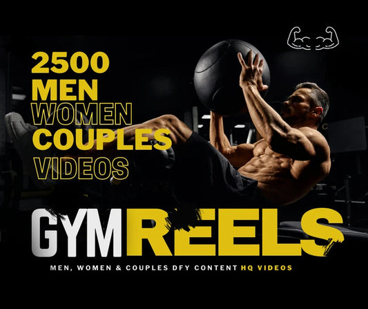 2500 Gym & Fitness Reels: Aesthetic Exercise Videos for Men, Women, and Couples