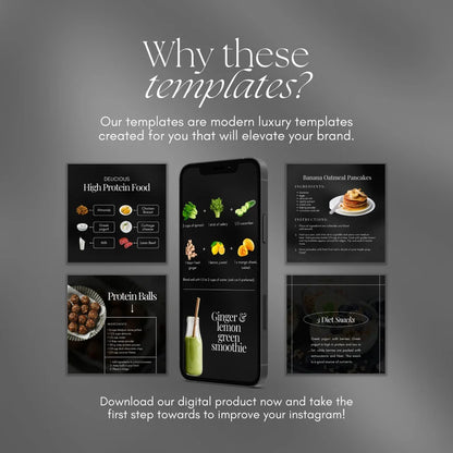 Fitness Coach Instagram Template - Nutrition Personal Trainer