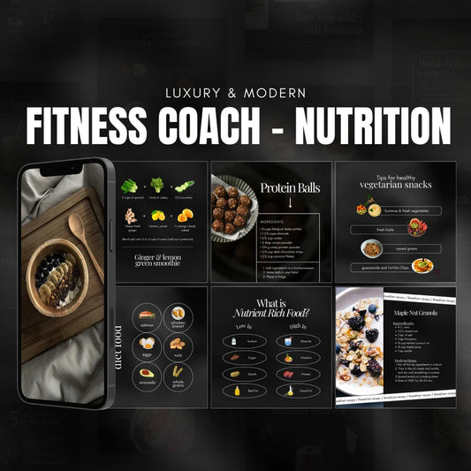 Fitness Coach Instagram Template - Nutrition Personal Trainer