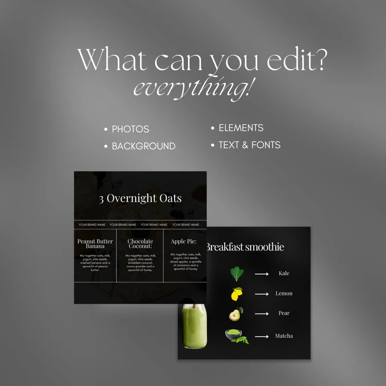 Fitness Coach Instagram Template - Nutrition Personal Trainer