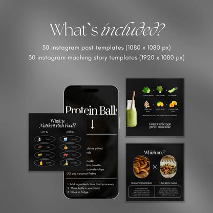 Fitness Coach Instagram Template - Nutrition Personal Trainer