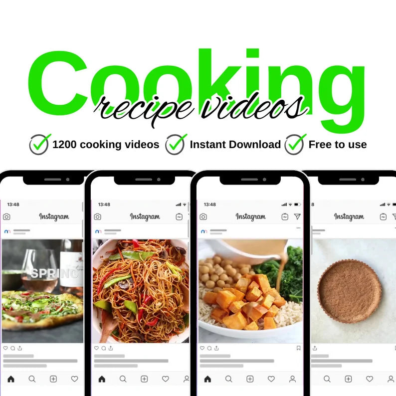 1200 Ready-Made Cooking Recipes Videos