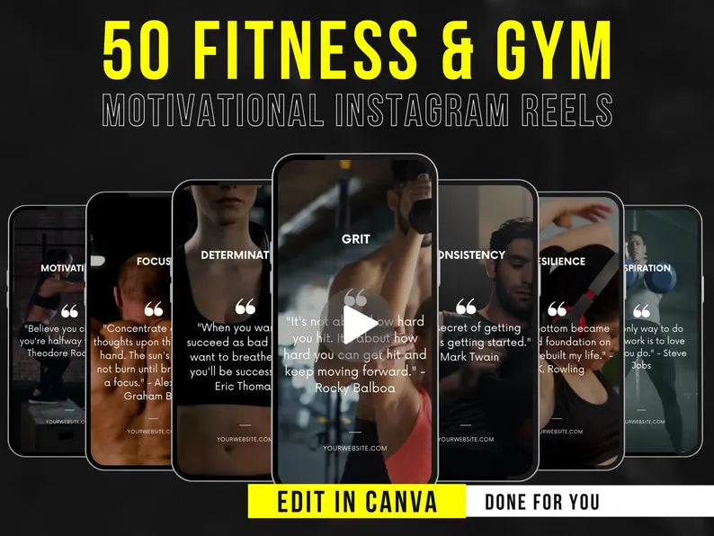 50 Fitness & Gym Motivational Instagram Reels