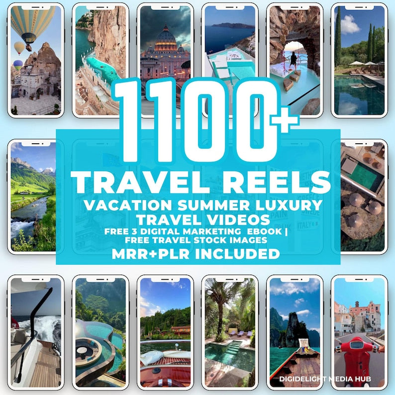 1100 Travel Reels - Vacation Summer Luxury