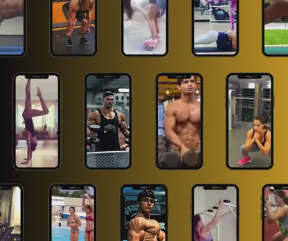 2500 Gym & Fitness Reels: Aesthetic Exercise Videos for Men, Women, and Couples